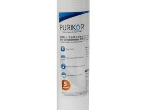 FILTRO CARTUCHO DE POLIPROPILENO TERMOFUSIONADO MARCA PURIKOR CON DIMENSIONES DE 2.5" X 40" PARA FILTRADO DE 5 MICRAS