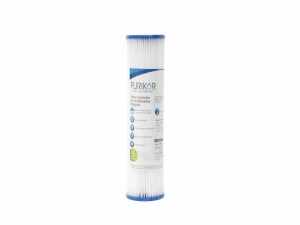 FILTRO CARTUCHO PLEGABLE DE POLIPROPILENO MARCA PURIKOR CON DIMENSIONES DE 2.5" X 10" PARA FILTRADO DE 5 MICRAS