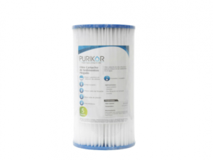 FILTRO CARTUCHO PLEGABLE DE POLIPROPILENO MARCA PURIKOR CON DIMENSIONES DE 4.5" X 10" PARA FILTRADO DE 1 MICRA