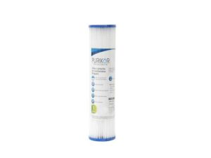 FILTRO CARTUCHO PLEGABLE DE POLIPROPILENO MARCA PURIKOR CON DIMENSIONES DE 2.5" X 10" PARA FILTRADO DE 1 MICRA