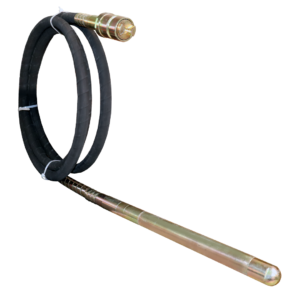 Eje Flexible 6mt + Cabezote 38mm Acople Pendular para Vibrador de Concreto